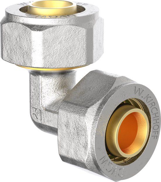 KIRCHHOFF MS knie 90°, blanco, 26 mm, knelfitting voor meerlagen buis