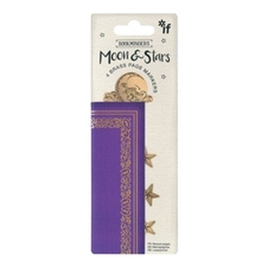 Bookminders Brass Page Markers - Moon & Stars