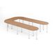 Hammerbacher Ensemble de table de réunion série K - 380x240cm