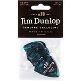 Plectrum Fender Plectrum celluloid, turquoise, Pearl Heavy, 12 stuks