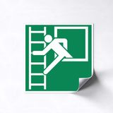 SAVS Saves Lives Pictogram Vluchtladder 10x10 cm