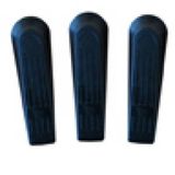 MSV 100196 Deurstopper, kunststof, zwart, 12 x 3 x 5 cm, 3 stuks