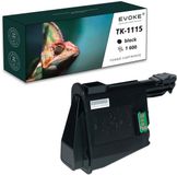 Evoke TK-1115 Zwart Toner Cartridge - 1600 Pagina's - Compatibel met Kyocera Ecosys FS-1041, FS-1220, FS-1320 MFP