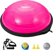 VEVOR Oefenbal Fitnessbal Sportbal Yogabal 66cm Half Roze Balans