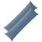 vidaXL Kussensloop - 2 stuks - HEERLEN - Blauw - 40 x 145 cm - corduroy