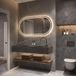 HIPP Design Phantom Ovaal Rechte LED spiegel - 100 x 70 cm