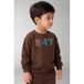 NAME IT MINI sweater met print - bruin