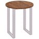 vidaXL Tafelblad Ø 70 x 2,5 cm rond massief eikenhout lichtbruin