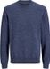 JACK&JONES JPRBLUNICK KNIT CREW NECK Hommes Pulls Tricotés Coton/Polyester Regular Fit Insignia Blue Taille S