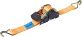 TOOLCRAFT TO-8689782 Zelfoprollende spanband Trekkracht (lc) vastbinden (enkel/direct): 750 daN (l x b) 4.5 m x 50 mm Klemslot EN 12195-2