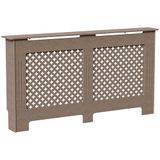 Vida Designs Oxford Radiatorombouw Unfinished - Groot - Traditioneel kruispatroonontwerp voor optimale warmtecirculatie - H82xW152xD19cm - Ongeschilderde MDF-kast Ideaal voor woonkamer en gang