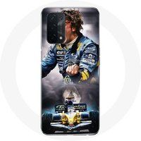 Maniacase Etui voor Oppo A54 5G Formule 1 Fernando Alonso F1 Coureur