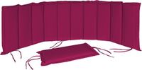 deuba Tuinkussen voor Ergonomisch Ligbed – Tuinkussen incl. Hoofdkussen - Rood