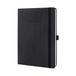 SIGEL CO117 Notizbuch Conceptum, Tablet-Größe, kariert, Hardcover, schwarz