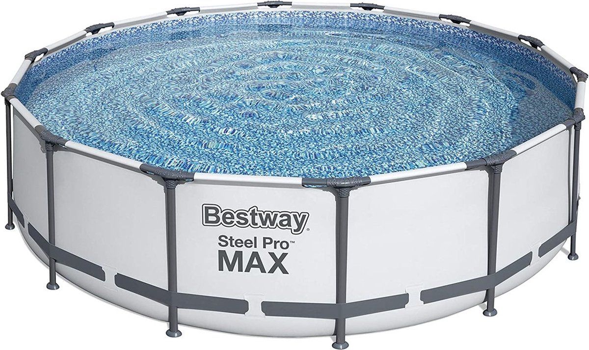 Bestway Steel Pro Max Zwembad - 549x122 cm - Grijs - Complete Set