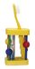 Hess houten speelgoed 14533 – tandenborstelhouder van hout met zandloper, ca. 6 x 8 x 4 cm.