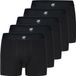City Life Trunks Homme 5-Pack – 95% Coton & 5% Élasthanne – Boxer en Jersey – Tailles M à XXL – Noir