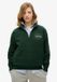 Superdry Country Club fleecesweatshirt met halve rits dames groen maat 44