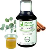 MyHens All-in-One - Vloeibaar aanvullend diervoeder voor pluimvee - Vitaminen A, D3, E, B-complex & 8 etherische oliën - 250 ml fles - Voor kippen, kwartels & duiven