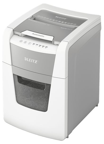 Leitz IQ Autofeed 100 Papierversnipperaar - P-4 - 22cm - 8 vel - 34L - Grijs/Wit