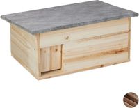 Relaxdays Egelhuis - Voederhuis - Hout - Naturel
