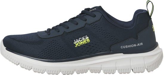JACK & JONES JFWCRESCENT JACQUARD SNEAKER - Heren - Veterschoenen - Navy Blazer - Maat 41