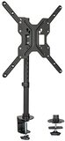 Vivo Zwart Ultra Wide Screen TV Desk Mount | Volledig Motion In hoogte verstelbare Single Televisiestandaard voor schermen tot 55 inch (STAND-V155C)