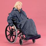 Days Rolstoel Mac met mouwen, waterdicht, volledige bescherming, elastisch voor nauwsluitende pasvorm, ongevoerd, standaard