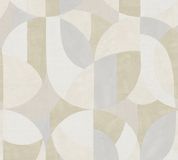 A.S. Création French Affair Grafisch Behang Abstract Grijs Crème Beige Wit Vliesbehang 53 cm x 1005 cm