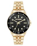 Steve Madden Dames Echt Kristallen Accenten Armbandhorloge