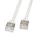 ROLINE U/FTP DataCenter Patchkabel Cat.6A (Class EA), LSOH, slim, extra korte stekker, wit, 0,5 m