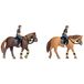 NOCH® Berittene Politie, Politieagenten met Paarden, 1:160 (N) pour voie N, figurines peintes à la main pour réseaux de modélisme