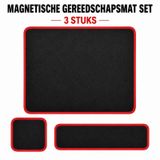 IceTool Tapis à outils magnétique, Support avec couche de protection en PVC, Tapis de support d'outils magnétiques flexible, Pour maison, atelier, construction, réparation de voiture, mécanicien, tournevis, clé, boulon
