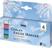KREUL 22709 Krijtstift 4 stuk(s) Blauw, Groen, Rood, Wit