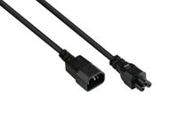 Alcasa P1405-S030 electriciteitssnoer Zwart 3 m C14 stekker C5 stekker