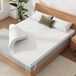 Matrastop Surmatelas 140x200 cm, 10 cm d'épaisseur, en mousse à mémoire de forme avec gel, housse lavable