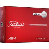 Titleist Balle de golf Trufeel AIM 2026 - Paquet de 12, blanc
