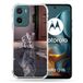 Cokitec Versterkte hoes voor Motorola G05 / E15 Animal Cat Reflet