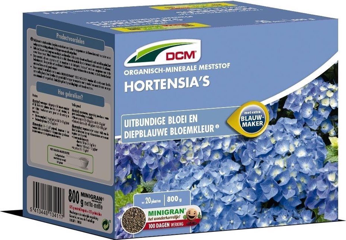 DCM Meststof Hortensia met Blauwmaker 800 gr.