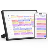 NEWYES Digitale wandkalender, 10,1 inch, familieplanner met touchscreen en digitale lijst voor dagelijks thuisgebruik, 1920 x 1080, 32 GB geheugen