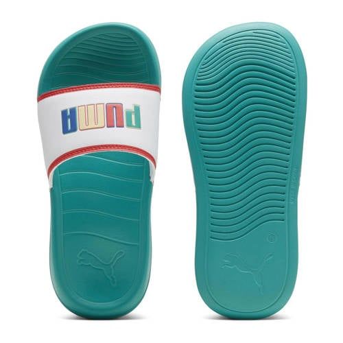 Puma Popcat 20 Jr. - Badslippers - Groen/Wit/Rood