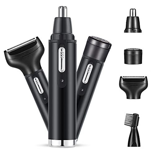 Kingcenton Neushaartrimmer, Neushaartrimmer Professionele Pijnloze Wenkbrauw en Gezichtshaartrimmer voor Mannen en Vrouwen, USB Oplaadbaar, Waterdicht