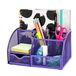 EXERZ metalen gaas bureau organizer 7 vakken lade Tidy houder paars