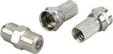 Schwaiger F-Verbinder Set 7,0mm Silber