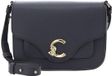 Coccinelle Leren schoudertas C-Me Crossbody Bag Grained Leather Stove blauwgrijs