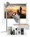 Xgimi MOGO4-PACK1 Draagbare DLP-beamer, 1080p, 450 lumen, Google TV, Wi-Fi 5, Bluetooth 5.1 + 1 meter 4K HDMI-kabel + reinigingsset + draagtas + scherm + houder + optisch filter
