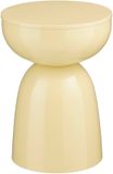 Mica Decorations Elliot Bijzettafel - Rond - Beige - IJzer met Poedercoating - H45 x Ø32 cm