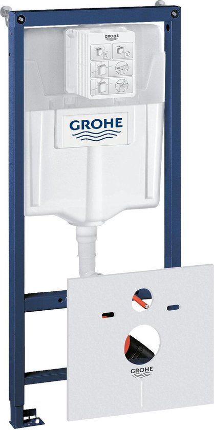 GROHE Rapid SL Inbouwreservoir - 38539001 - Voor wandcloset - Met wandbevestiging en geluiddempingset