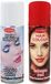 Set van 2x kleurende haarverf/haarspray van 125 ml - Rood en Wit - Carnaval en supporters verkleed spullen