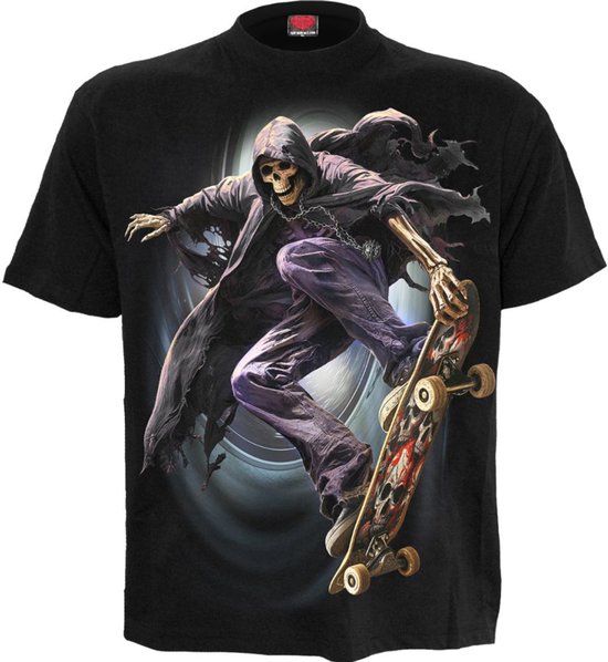 Spiral Soul Boarder T-shirt Heren Zwart XL